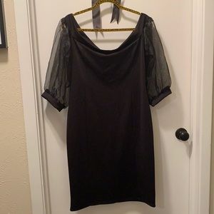 Black formal stretch dress
